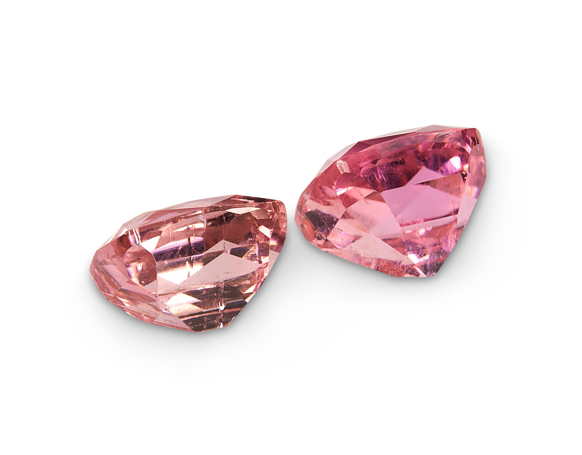 4.40ct Rose Pink Tourmaline Pair - The Sapphire Merchant