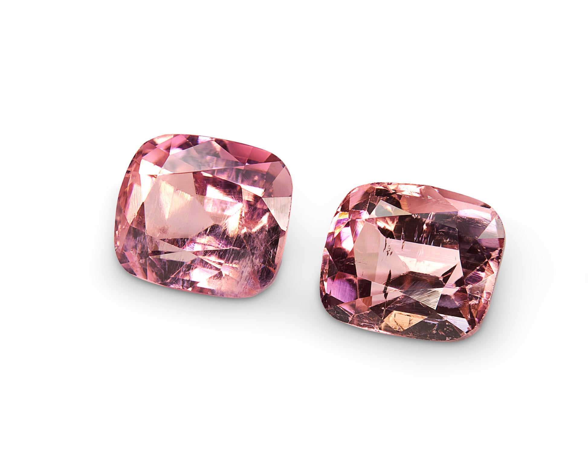 4.40ct Rose Pink Tourmaline Pair - The Sapphire Merchant