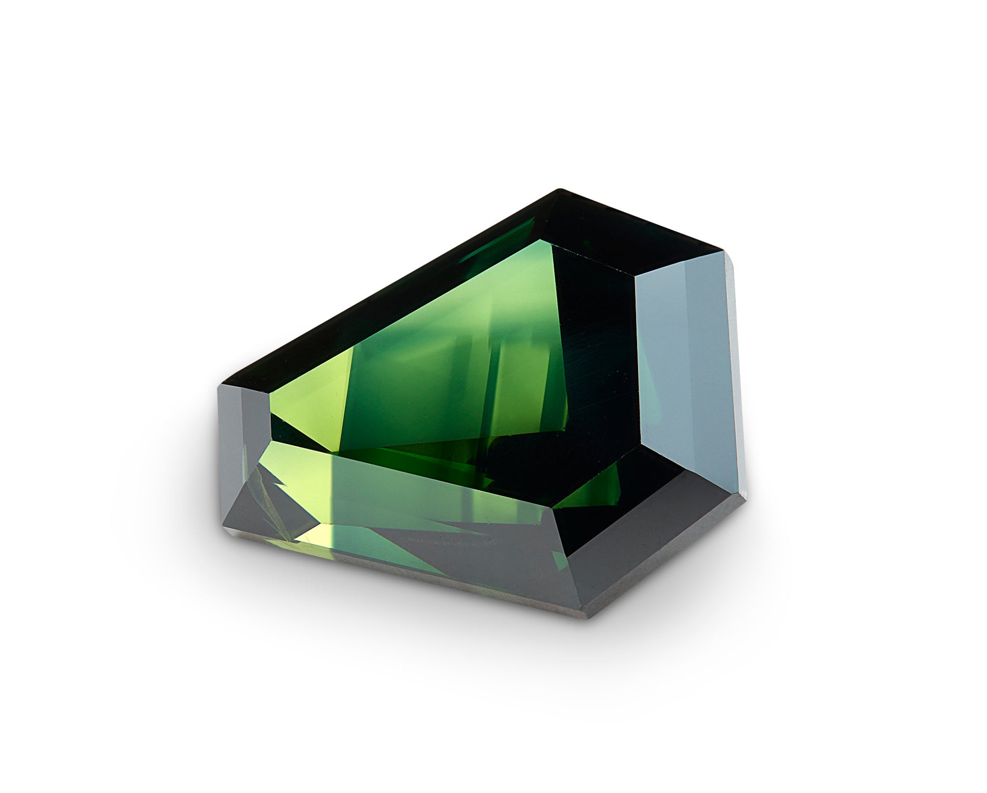 5.34ct Green Sapphire Shield Cut Australia Origin