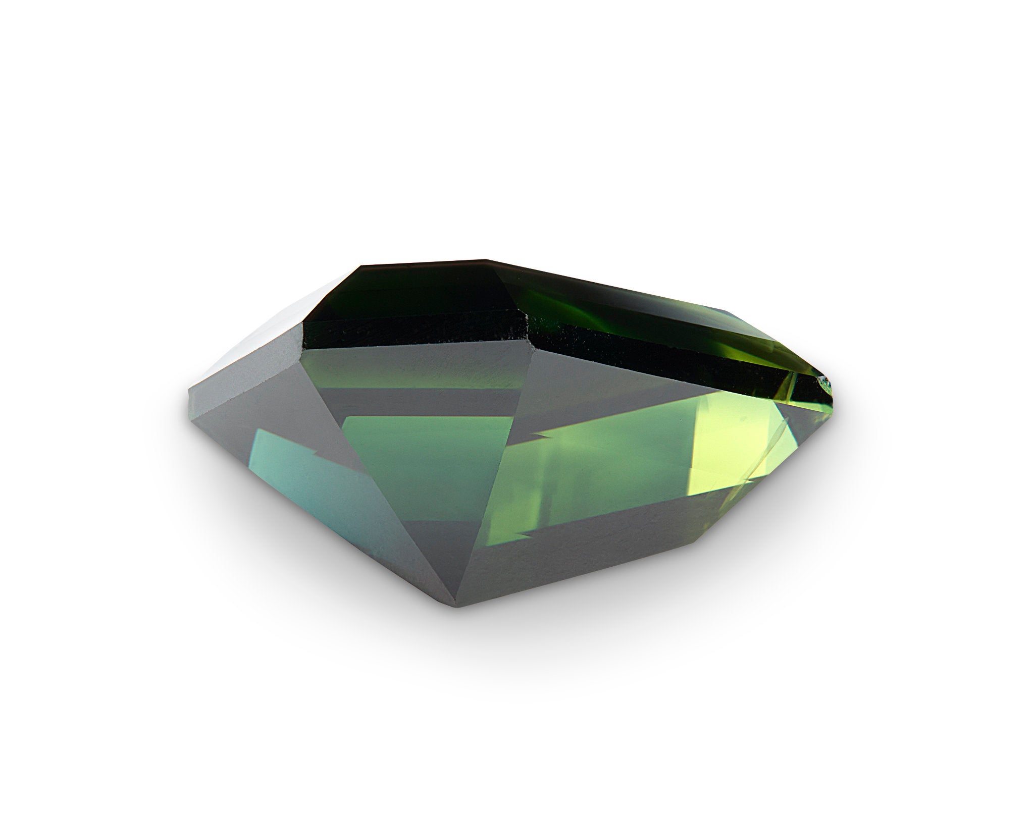5.34ct Green Sapphire Shield Cut Australia Origin