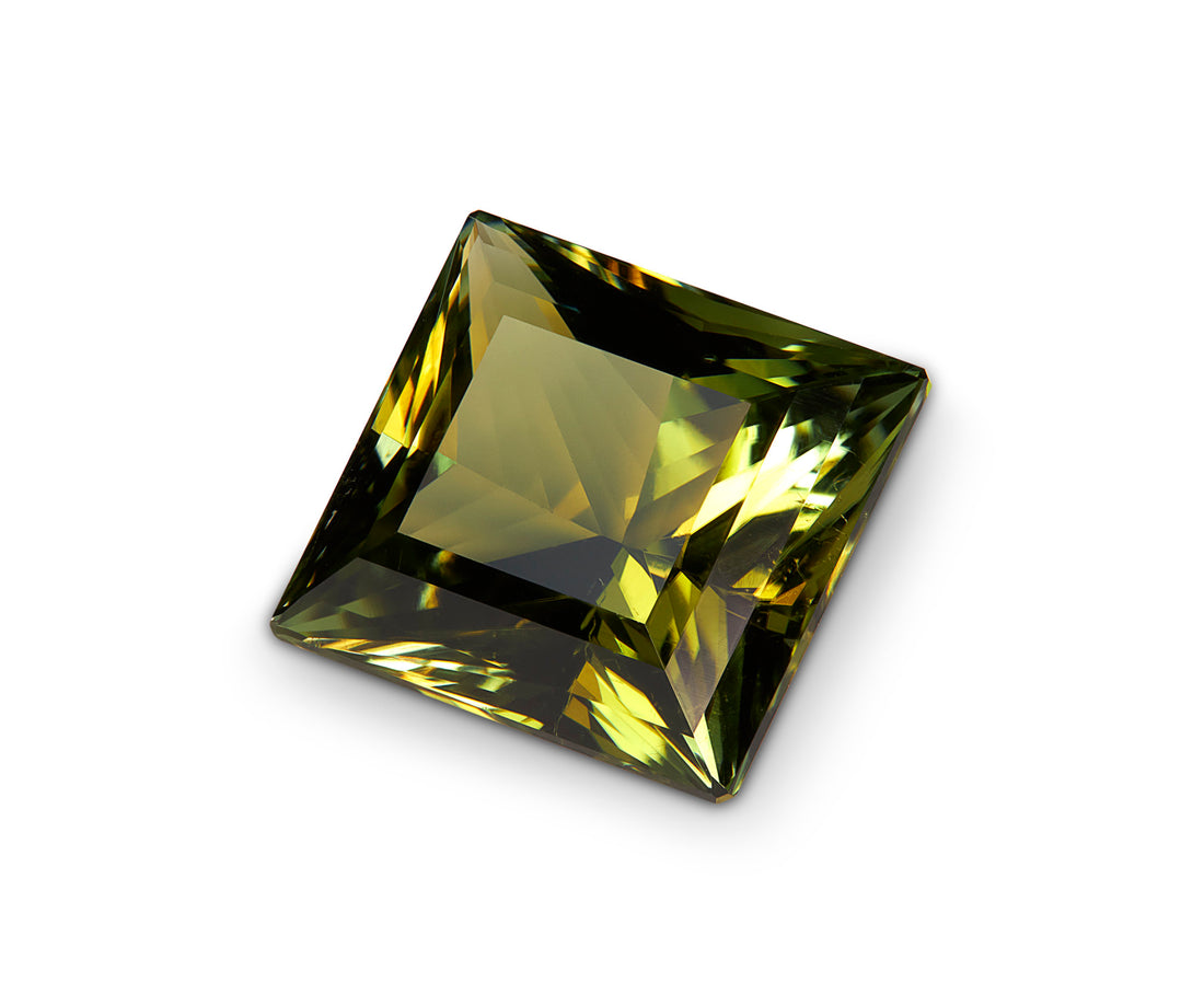 5.54ct Green Tourmaline Princess Cut