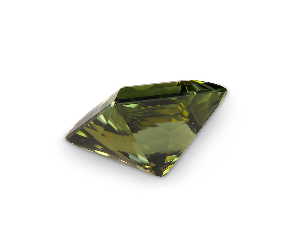 5.54ct Green Tourmaline Princess Cut