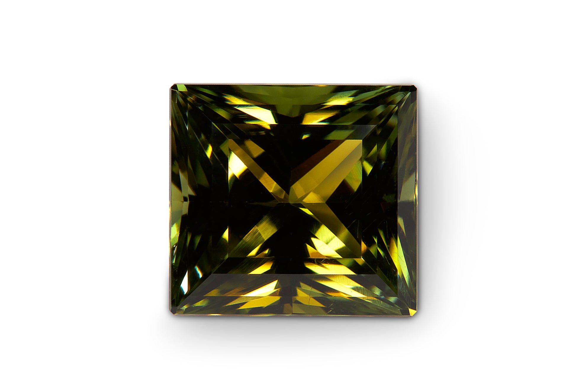 5.54ct Green Tourmaline Princess Cut