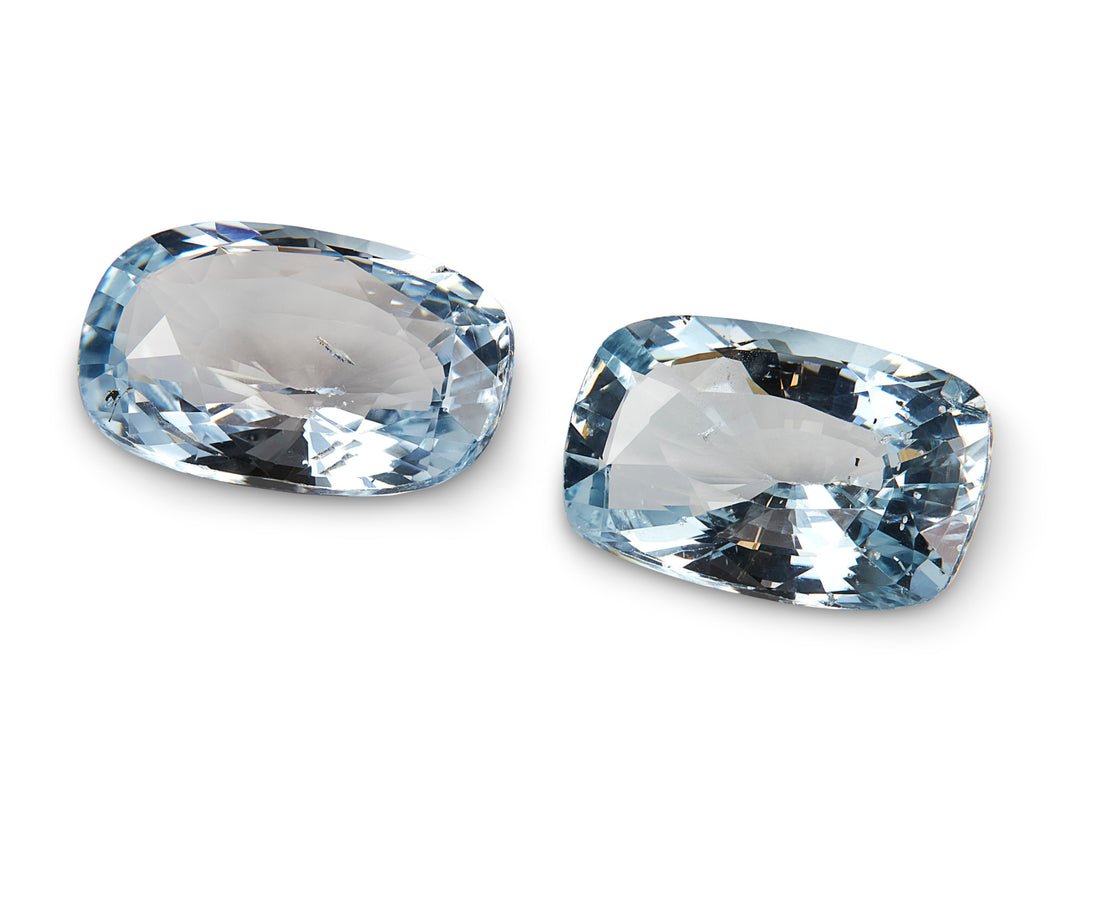 5.62ct Aquamarine Pair - The Sapphire Merchant