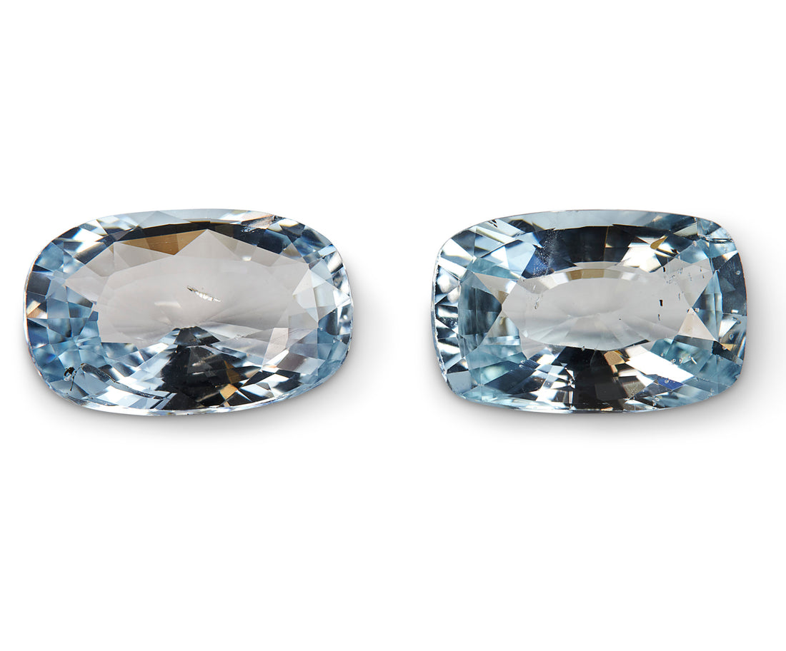 5.62ct Aquamarine Pair - The Sapphire Merchant