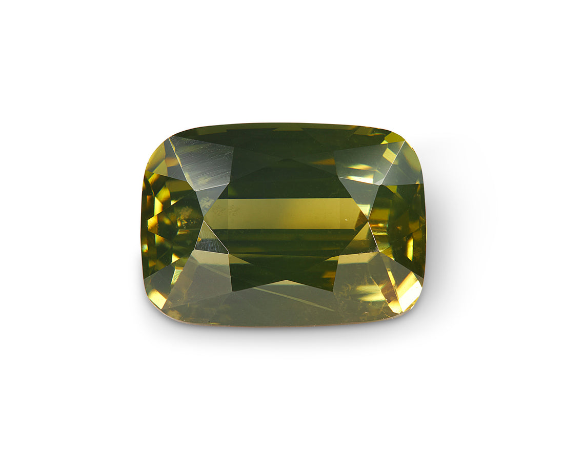 5.74ct Olive Zircon - The Sapphire Merchant