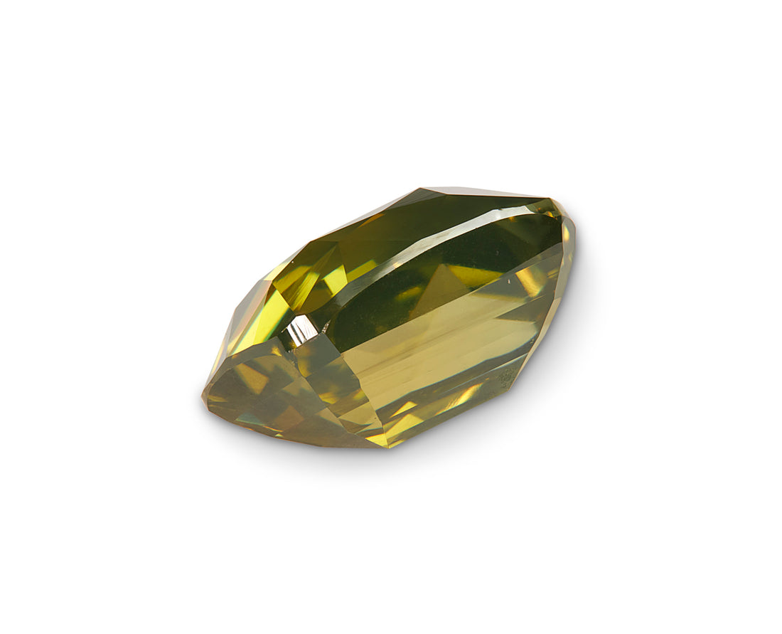 5.74ct Olive Zircon - The Sapphire Merchant