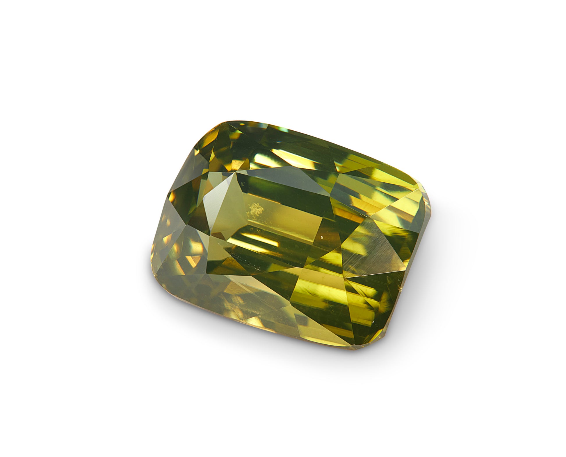 5.74ct Olive Zircon - The Sapphire Merchant