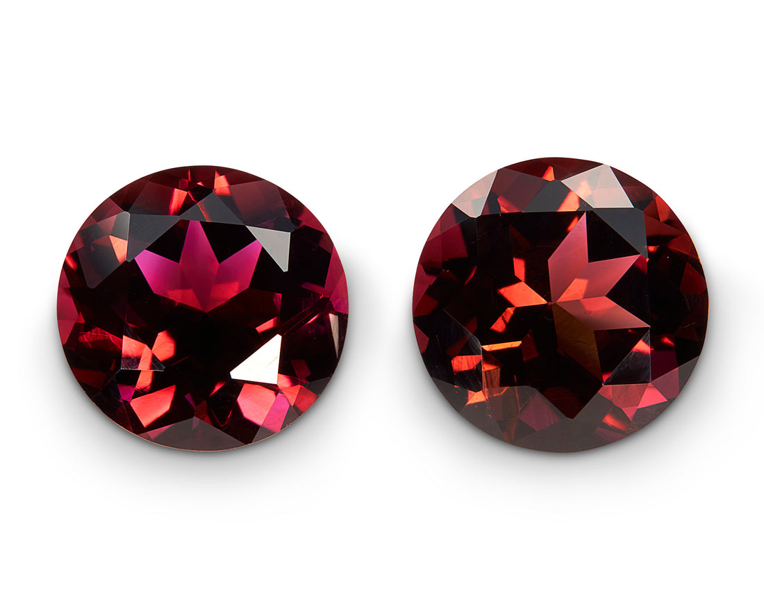 6.07ct Rubellite Tourmaline Pair - The Sapphire Merchant