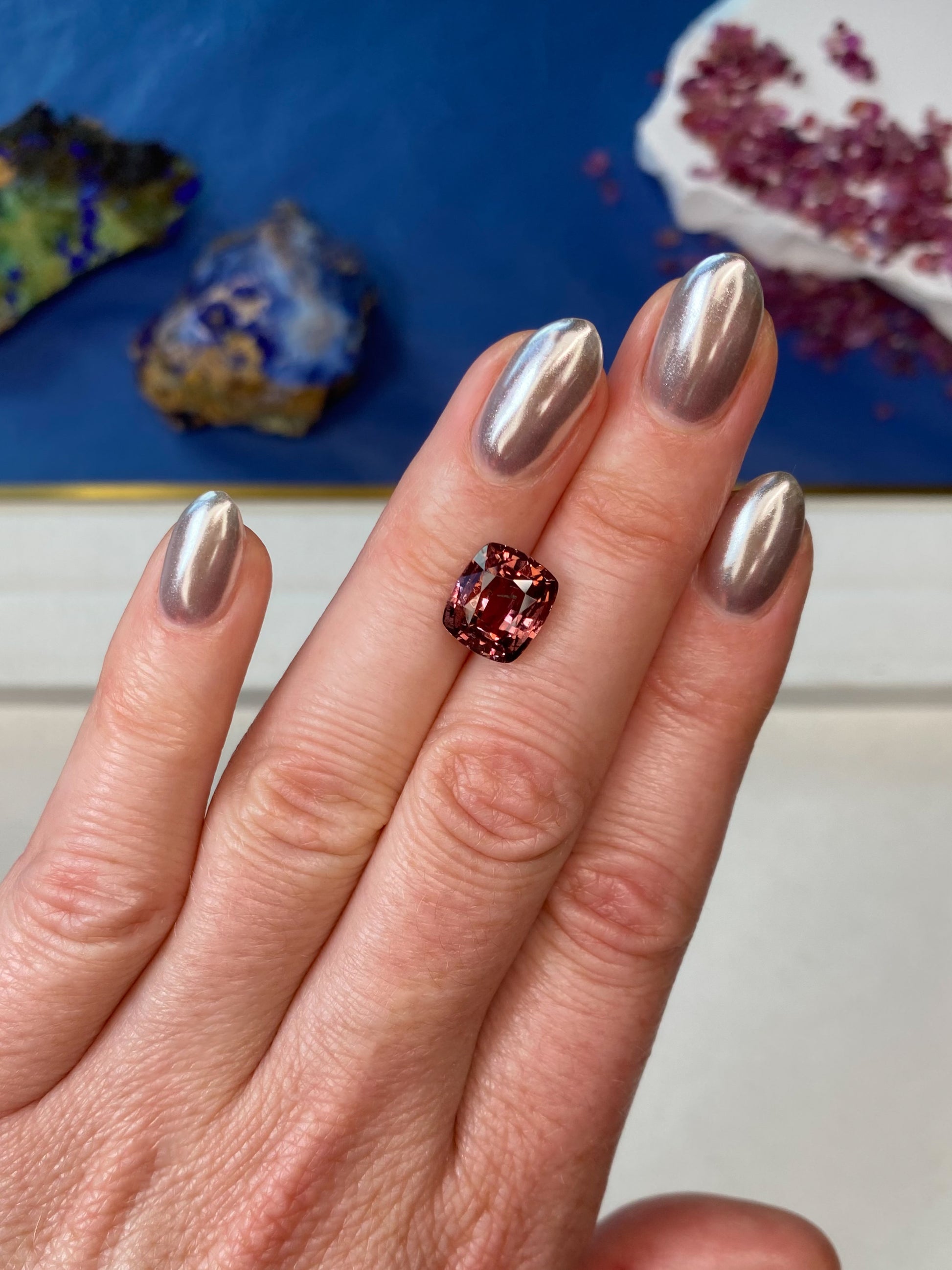 6.33ct Chestnut Brown Sapphire Unheated