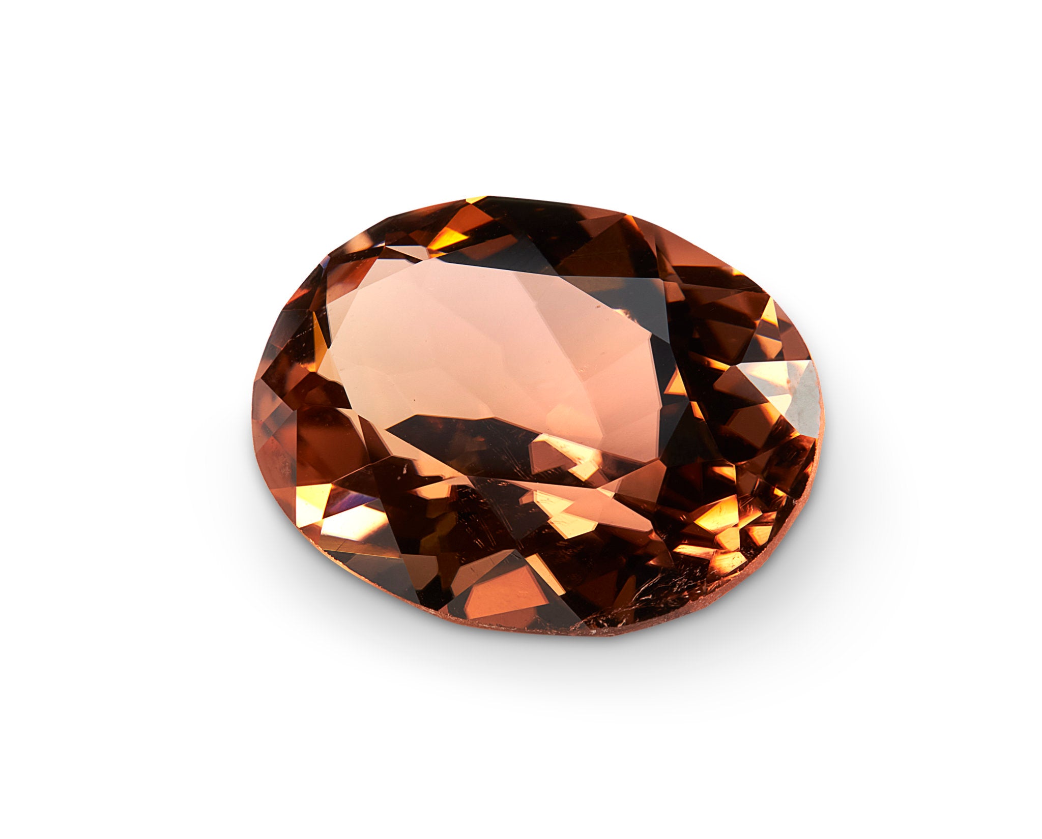 6.47ct Apricot Tourmaline Oval Cut