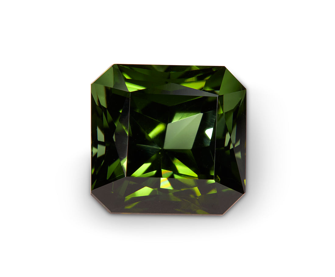 6.53ct Green Tourmaline Asscher Cut