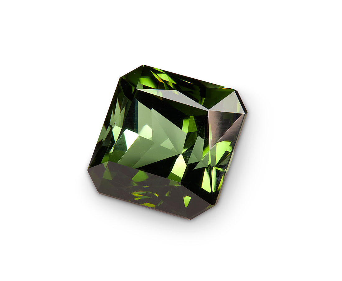 6.53ct Green Tourmaline Asscher Cut