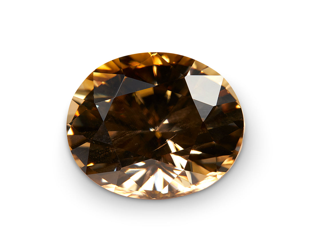 6.85ct Champagne Zircon - The Sapphire Merchant