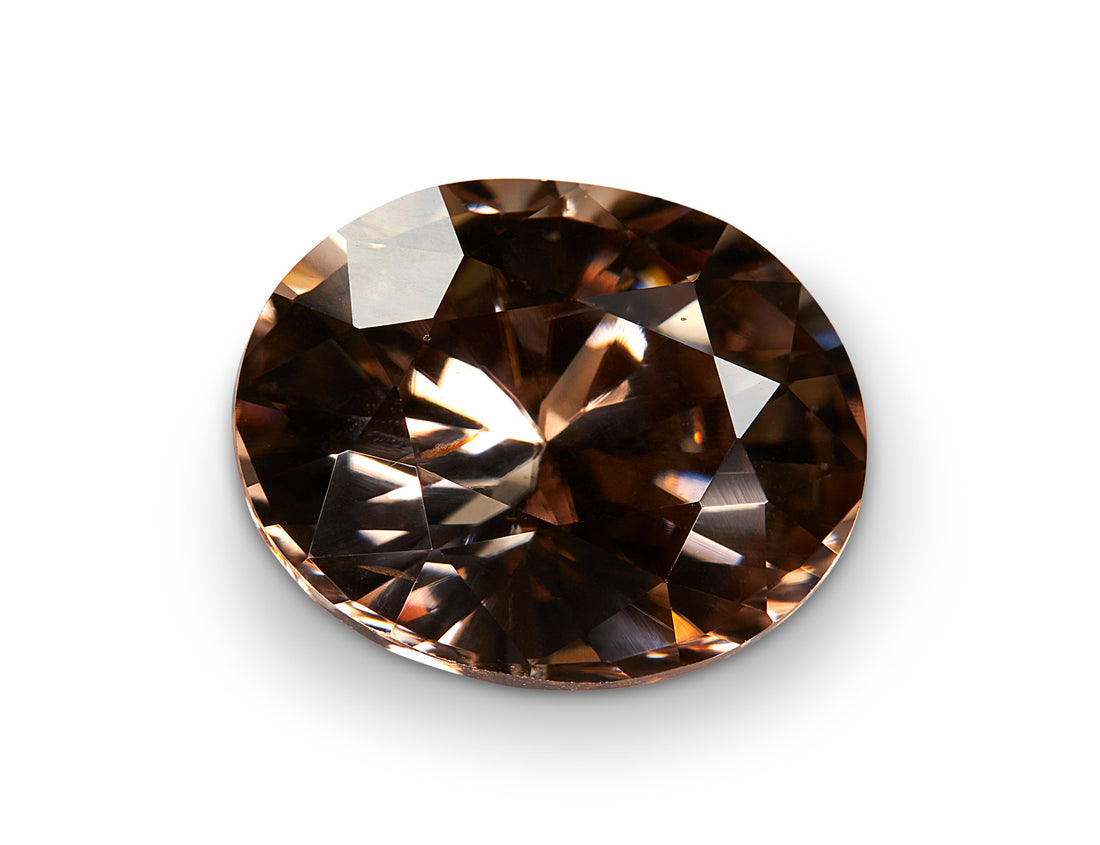 6.88ct Chocolate Zircon - The Sapphire Merchant
