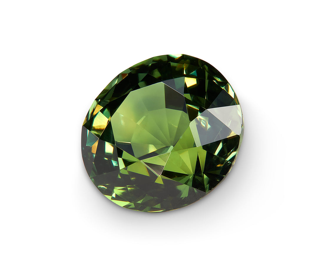 6.99ct Green Sapphire - The Sapphire Merchant