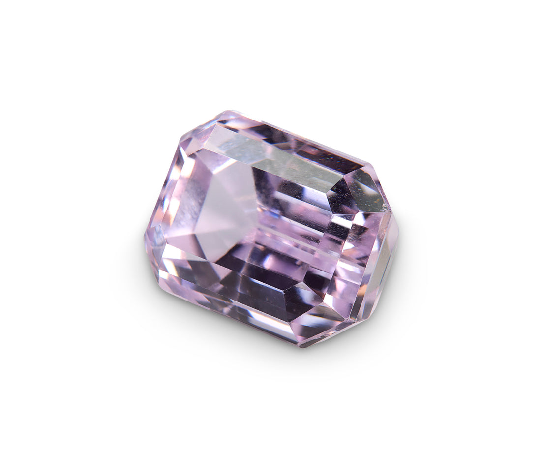 Pink kunzite gemstone