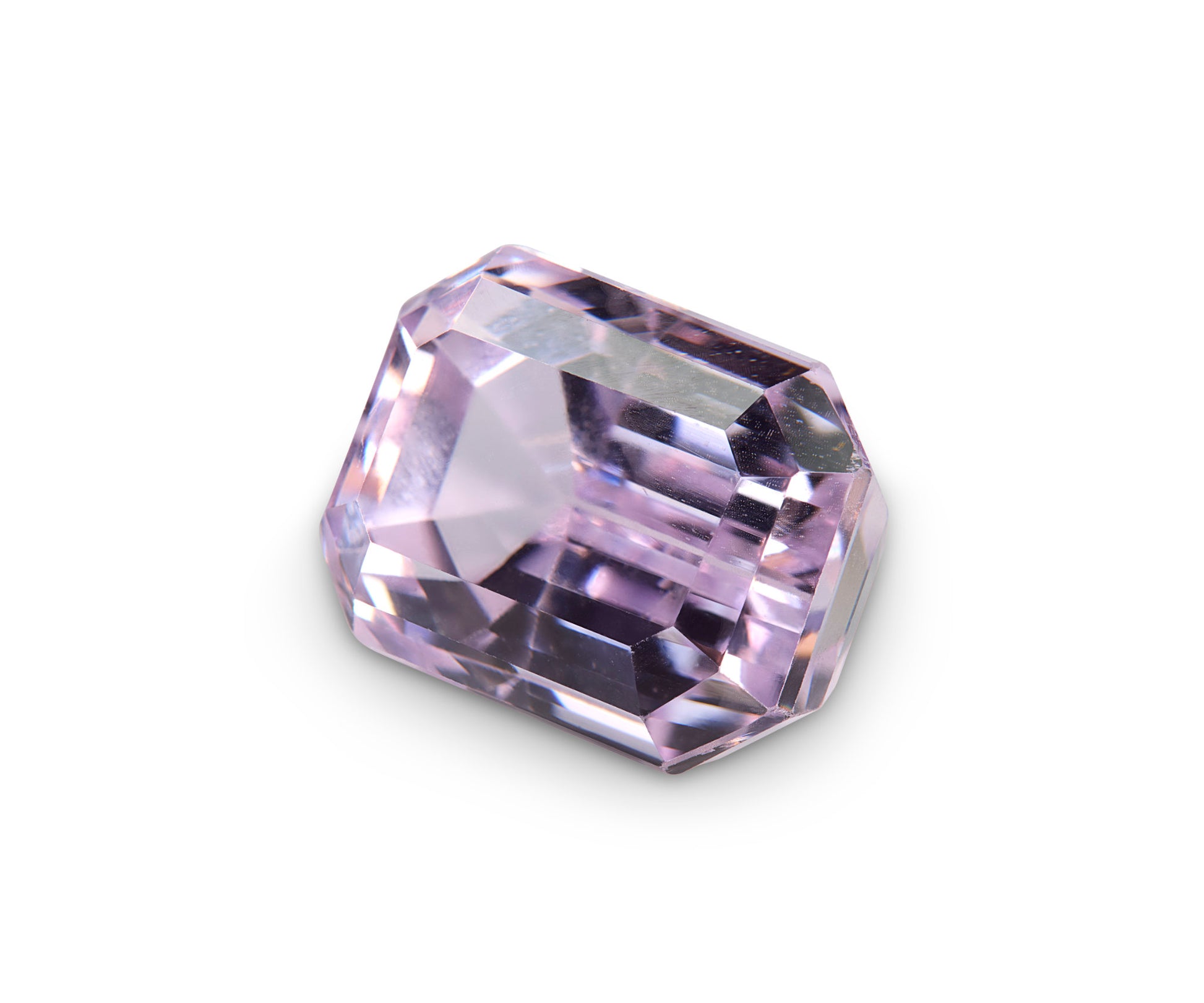 Pink kunzite gemstone