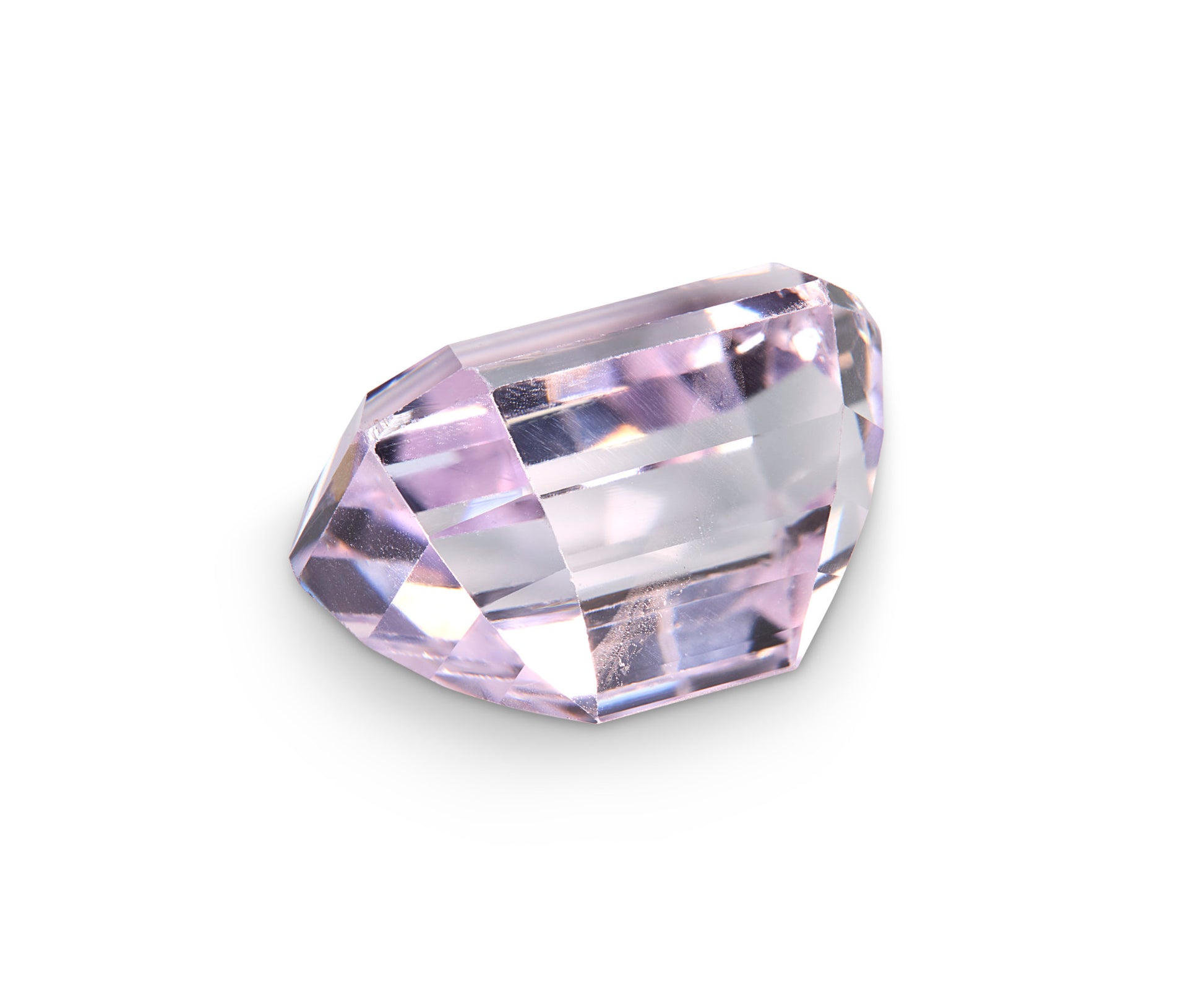 Pink kunzite gemstone