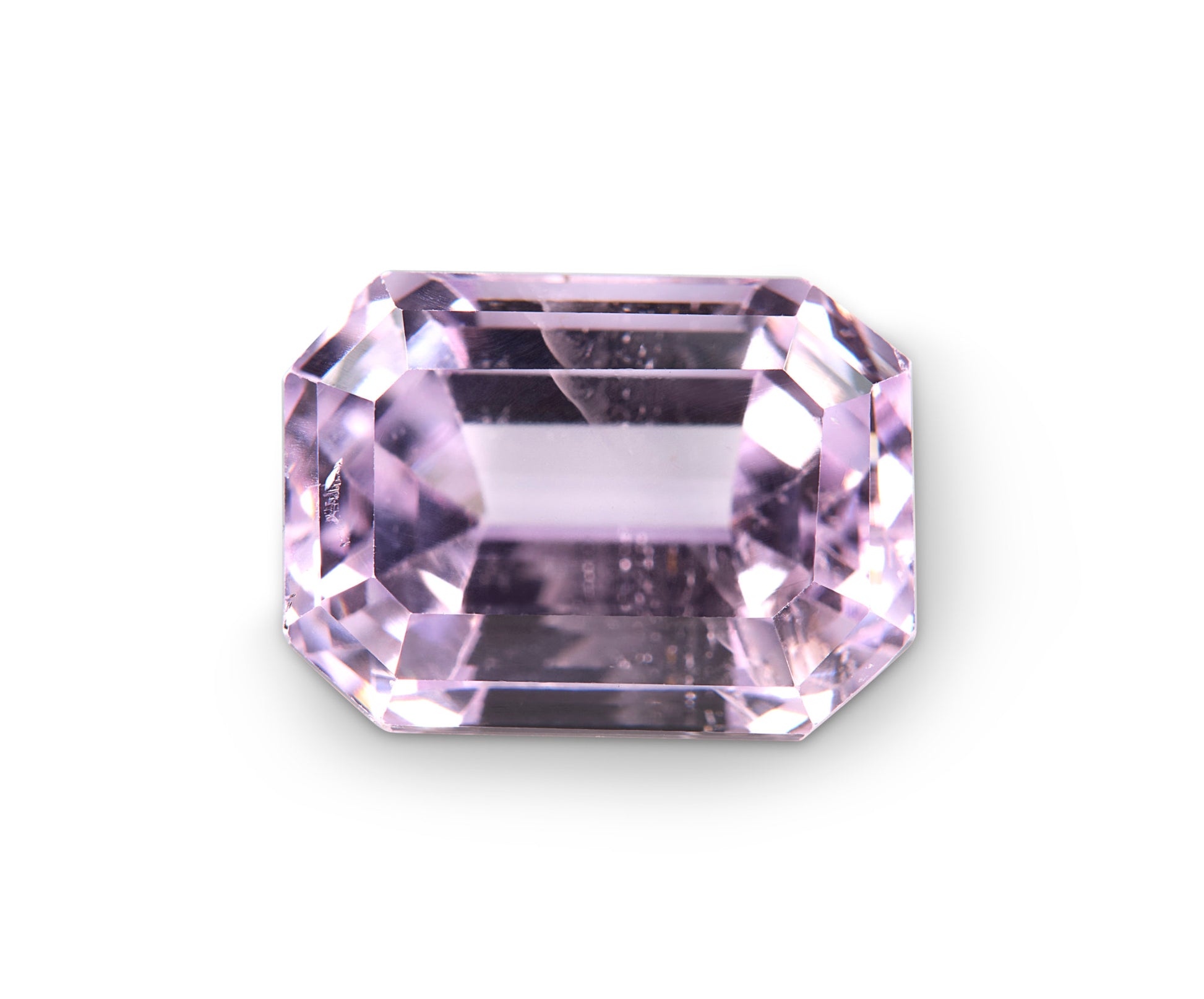 Pink kunzite gemstone