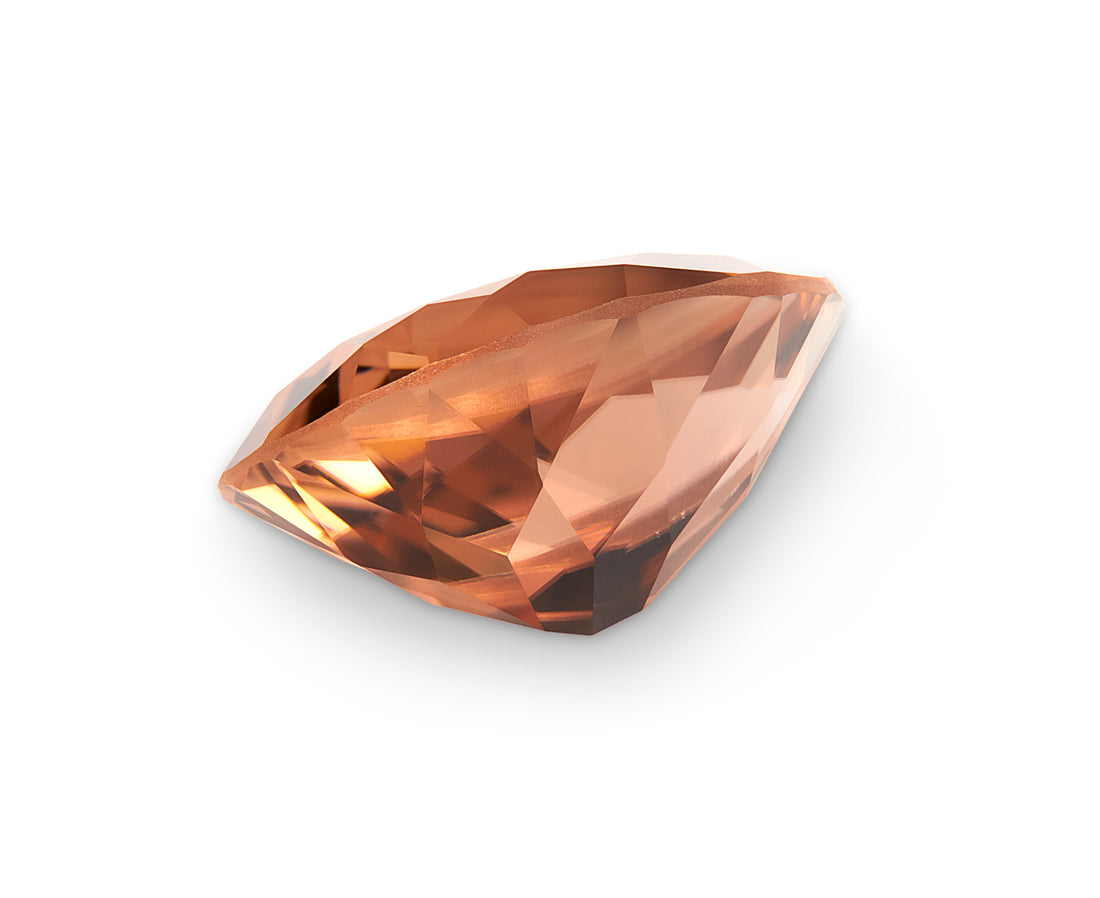 7.28ct Peach Tourmaline Pear Cut