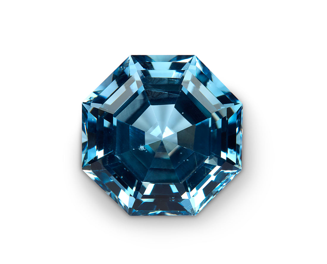 Swiss blue topaz with exceptional color