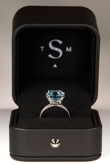 7.77ct Aquamarine Ring - The Sapphire Merchant