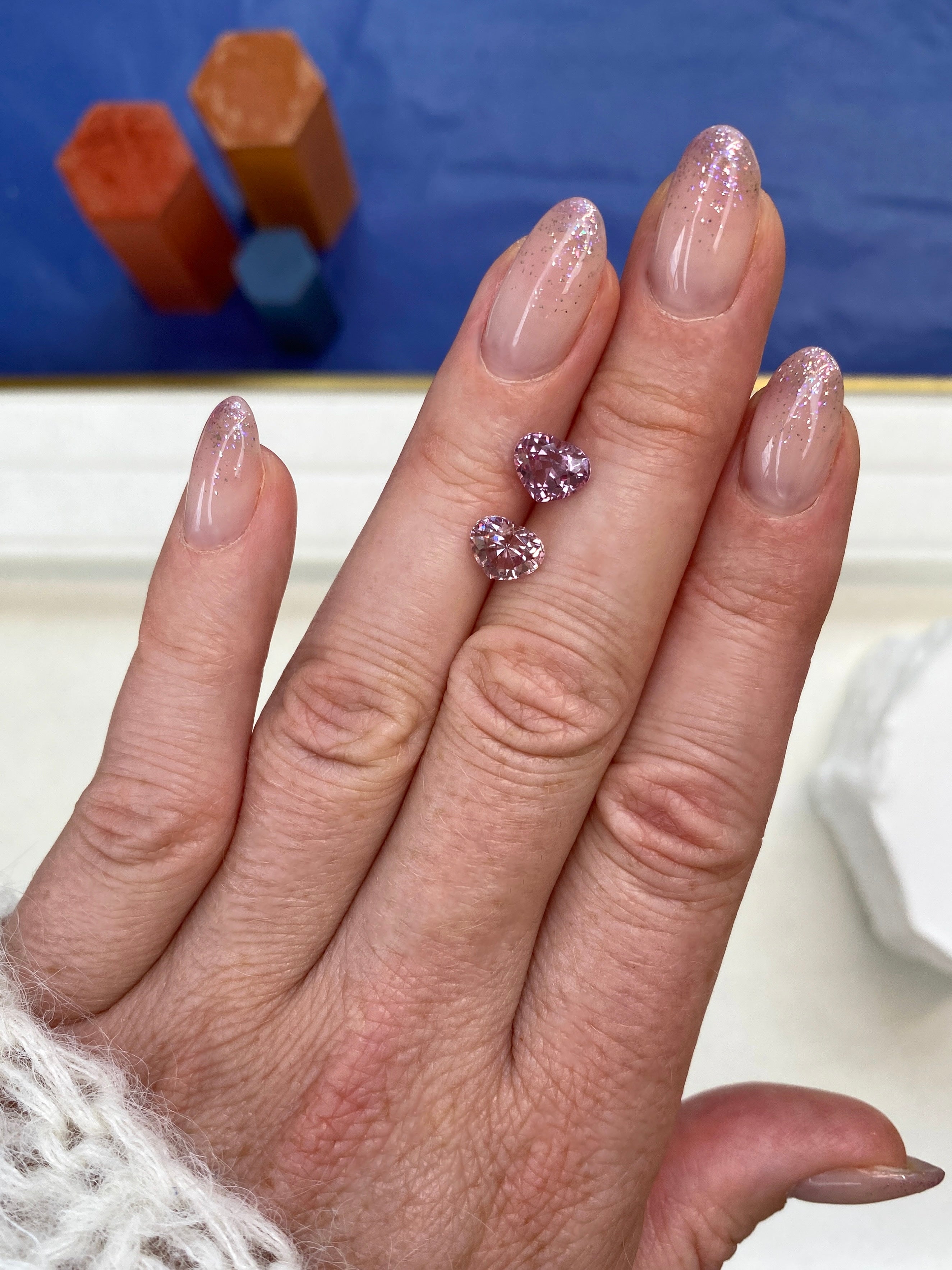 Dragon Garnet Pair on Hand