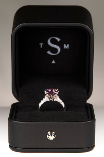 5.93ct Pink Burmese Spinel Ring - The Sapphire Merchant