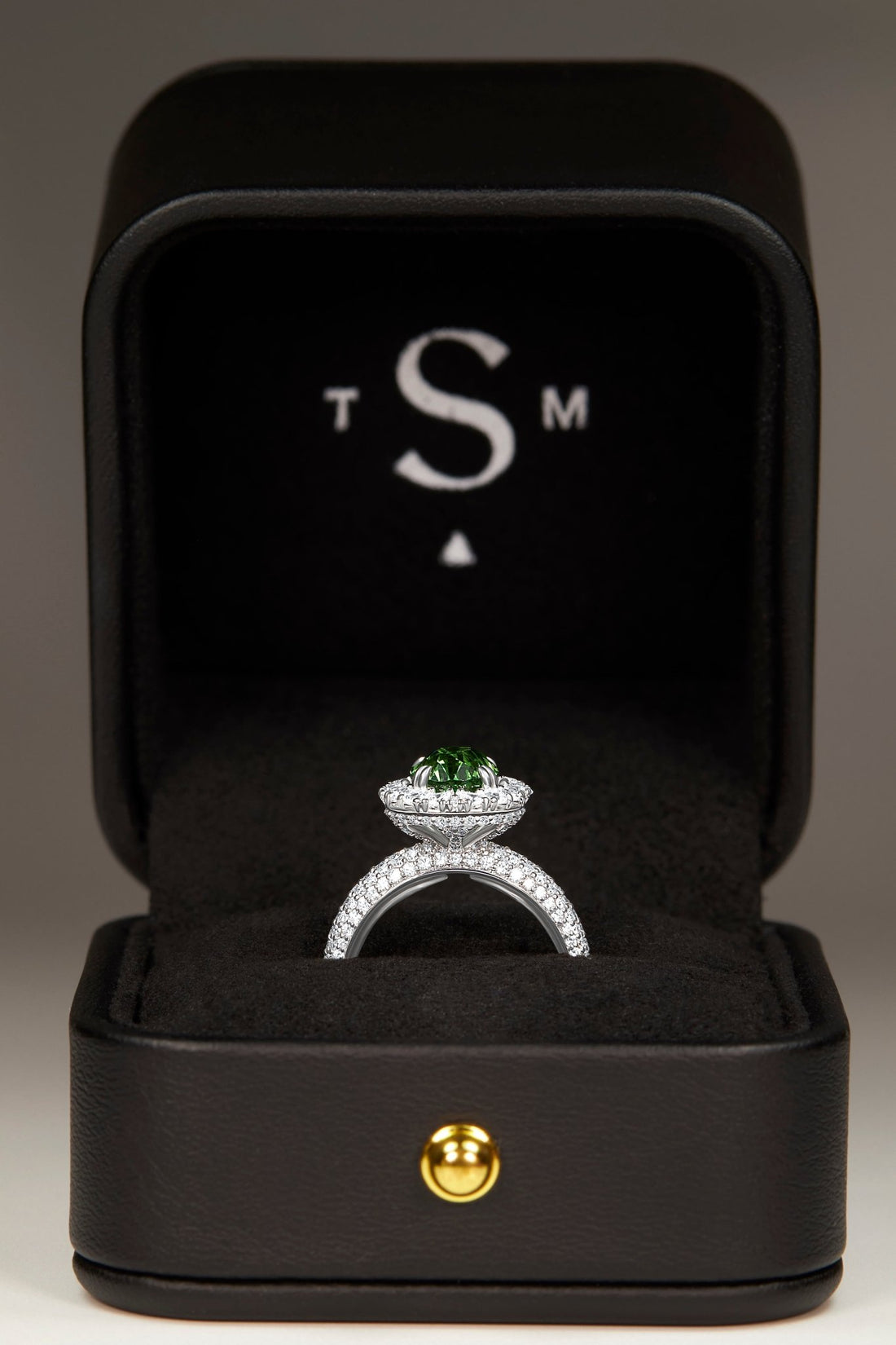 3.02ct Tsavorite Garnet Ring - The Sapphire Merchant
