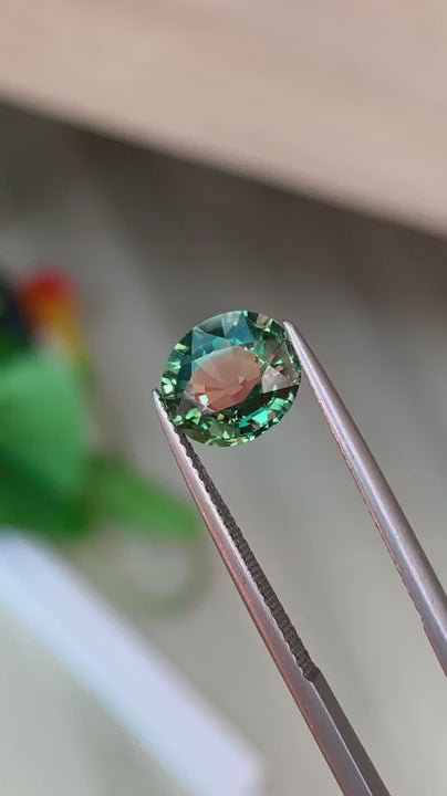 3.29ct Green Sapphire Oval Cut