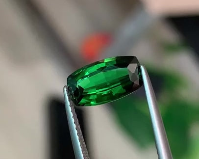 2.36ct Tsavorite Green Garnet Elongated Cushion Cut