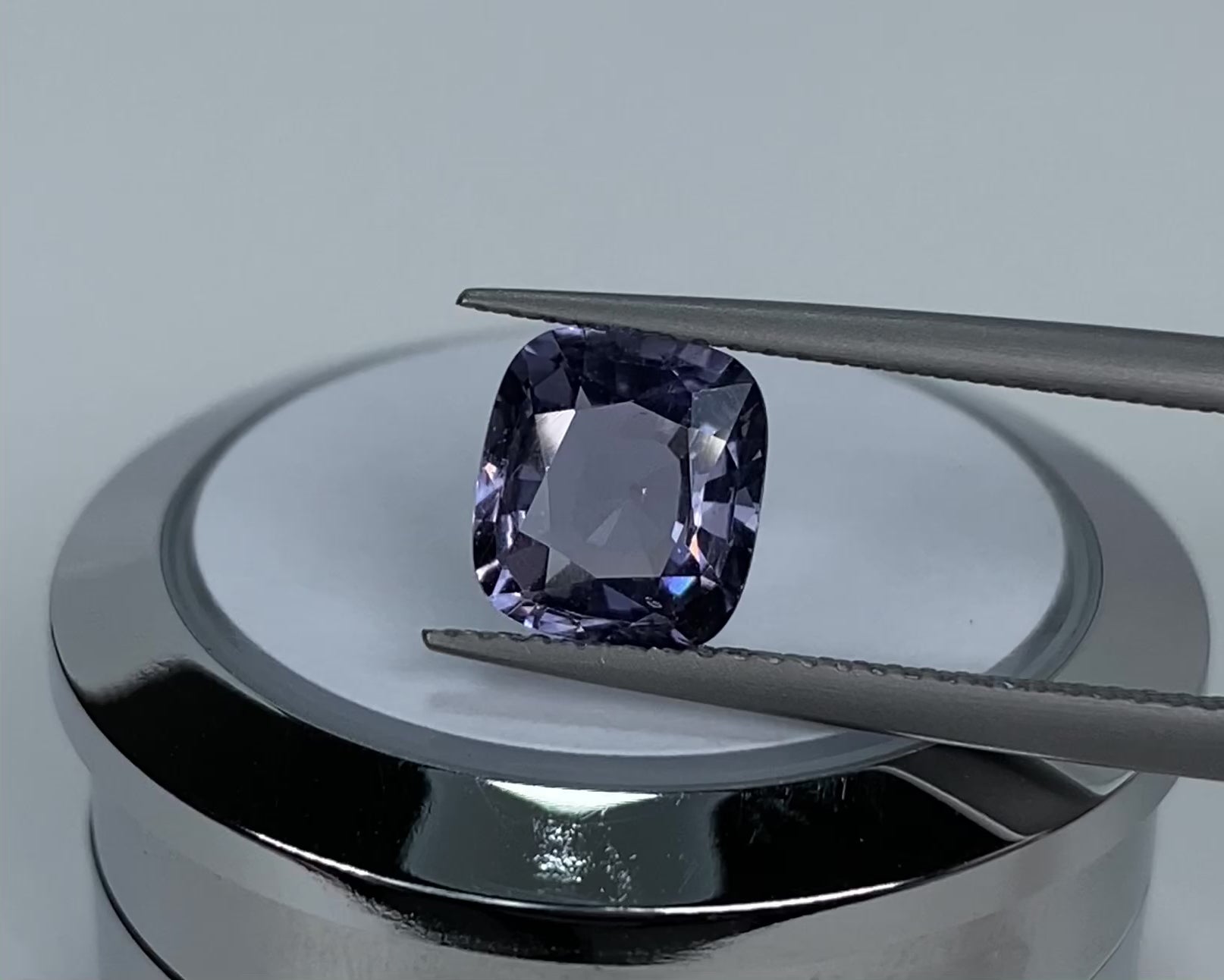 1.62ct Lavender Spinel Cushion Cut Burmese Origin