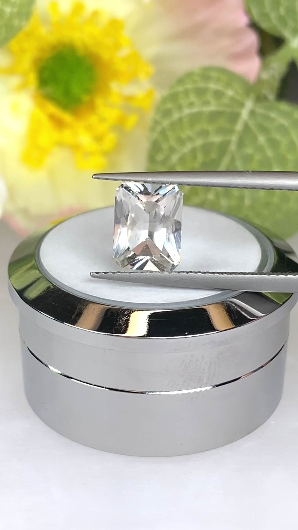 2.18ct White Tourmaline Emerald Cut
