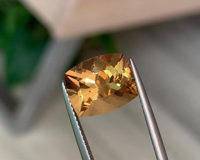 6.43ct Imperial Topaz Cushion Cut Brazil Origin