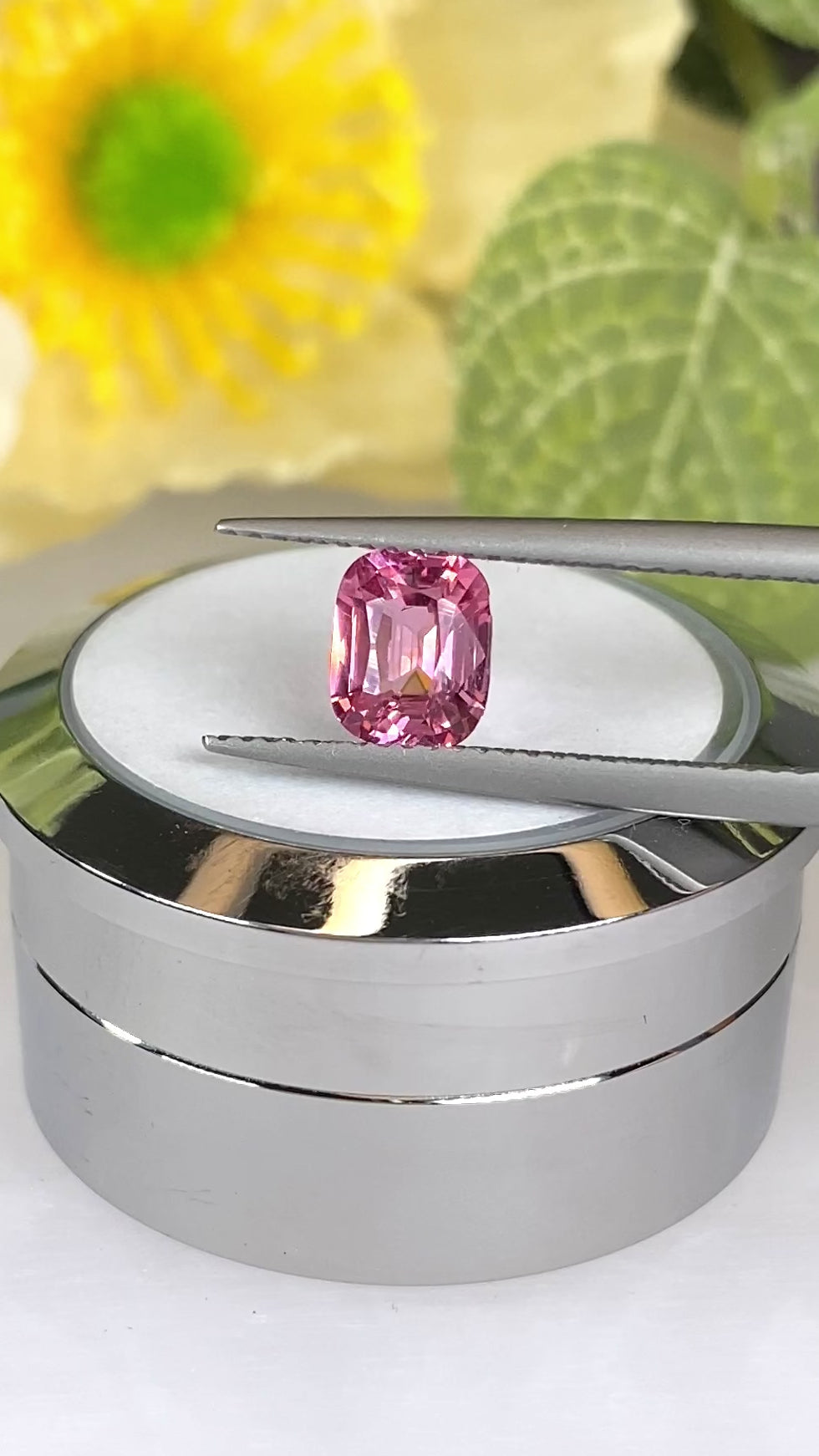 1.05ct Padparadscha Spinel Gemstone Cushion Cut