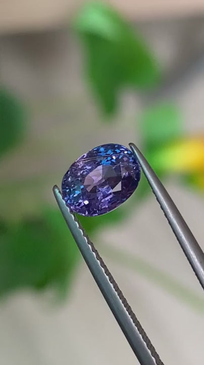 2.52ct Colour Change Sapphire Oval Cut