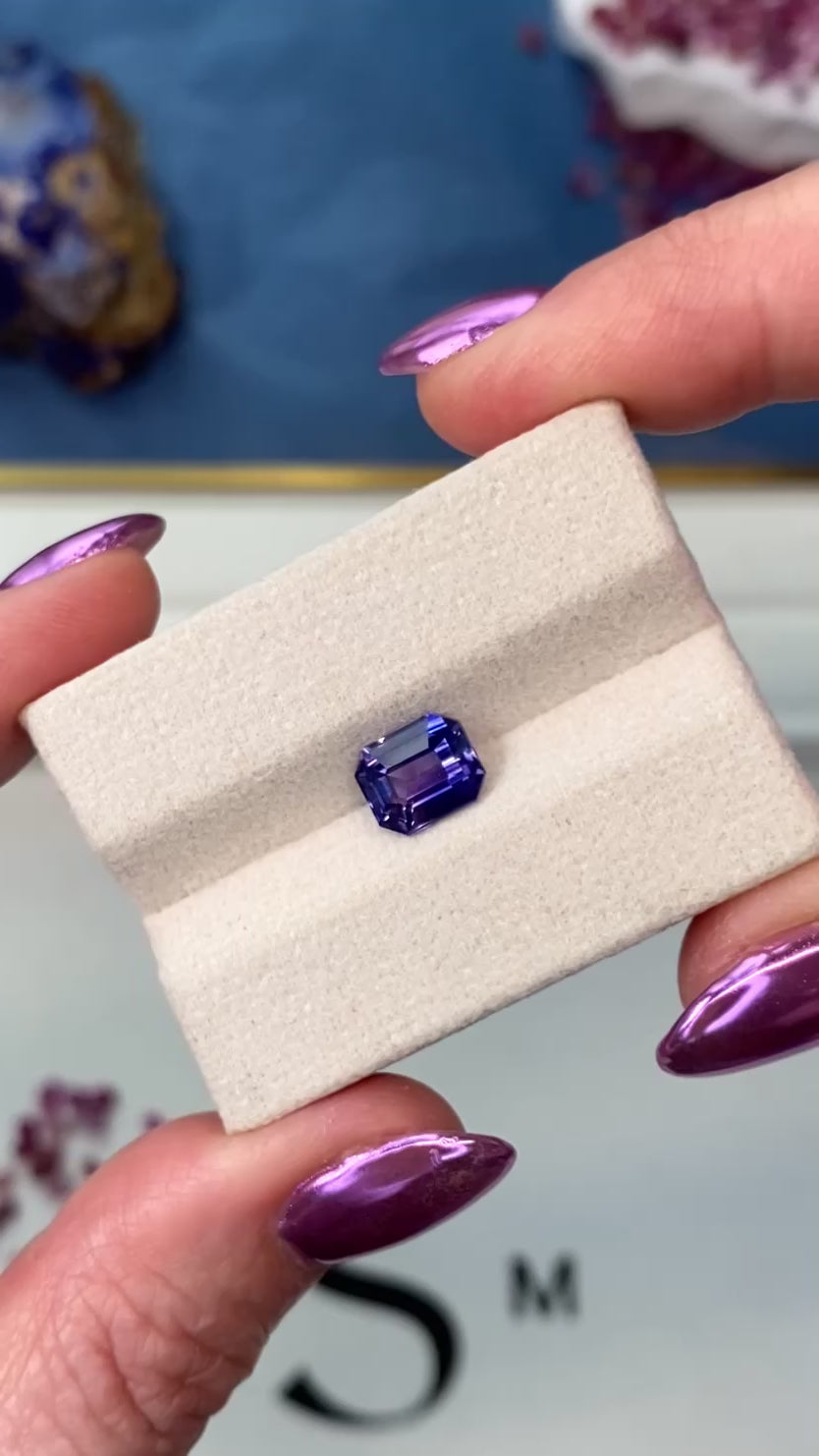 2.57ct Violet Blue Sapphire Unheated