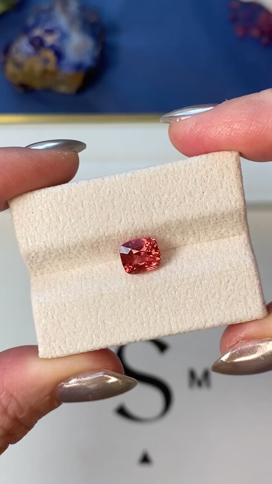 2.89ct Pinkish-Orange Sapphire