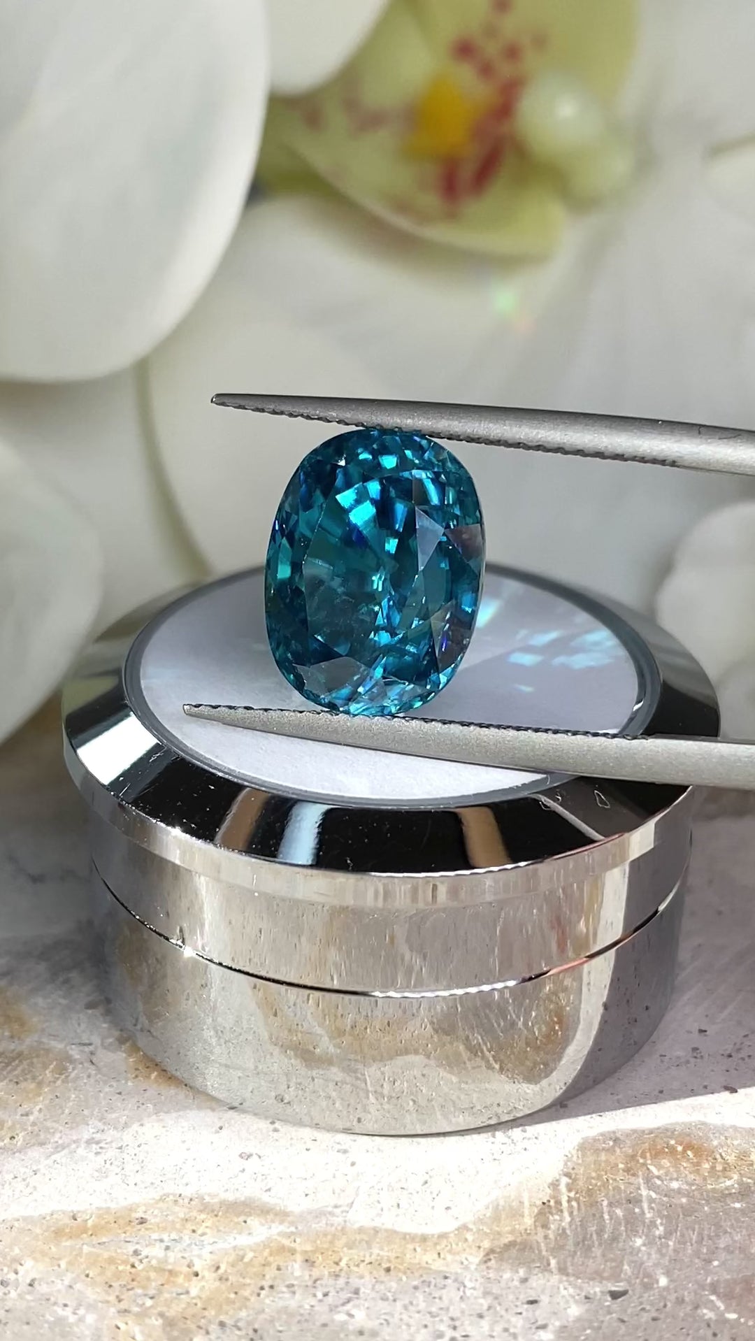 12.79ct Cambodian Blue Zircon