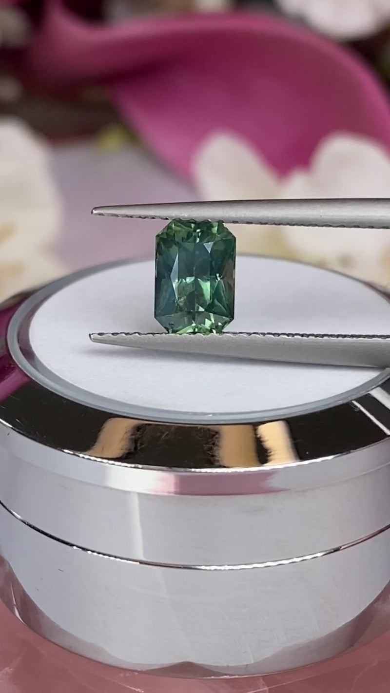 1.29ct Teal Green Sapphire