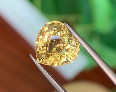 6.03ct Golden Zircon Heart Shape 