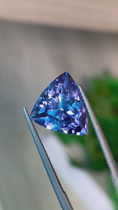 8.20ct Tanzanite Trillion Cut