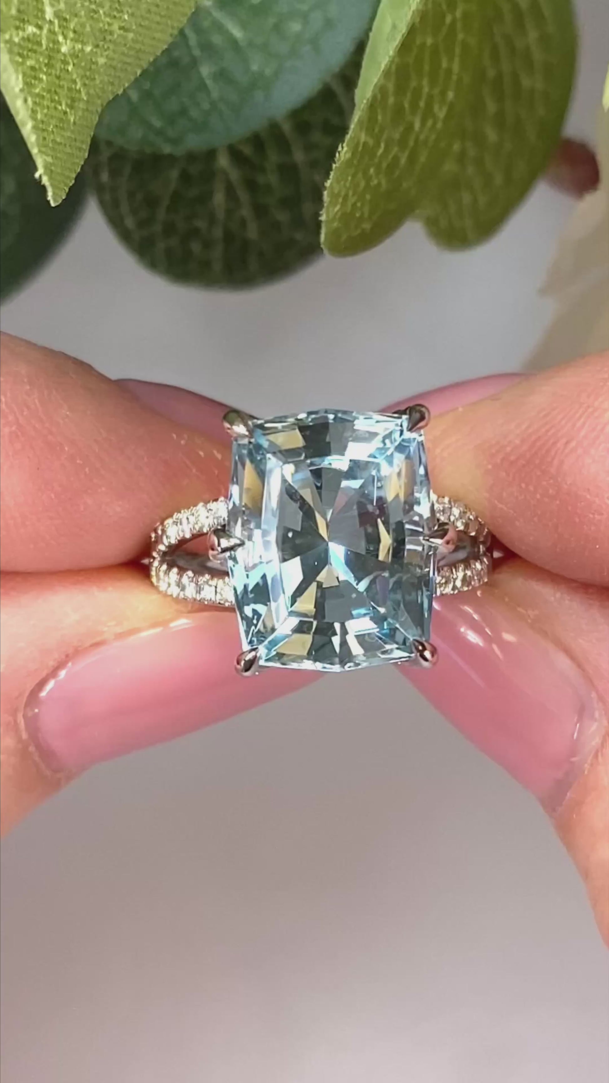 7.77ct Aquamarine Ring