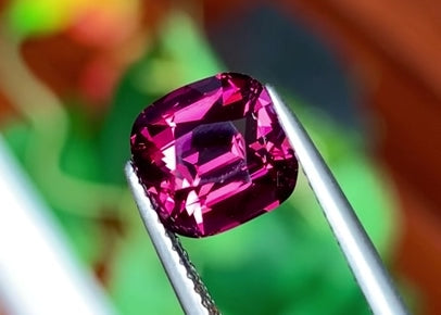 3.47ct Magenta Spinel Cushion Cut Sri Lanka Origin
