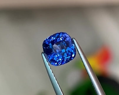 Unheated 2.13ct Cornflower Blue Sapphire Cushion Cut Sri Lanka Origin