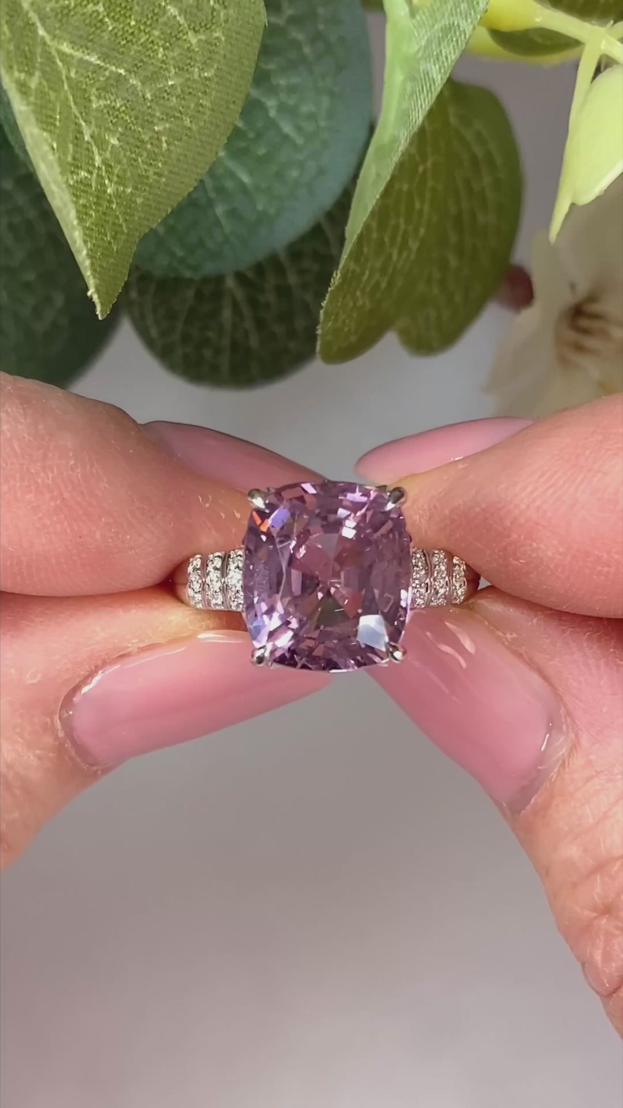 5.93ct Pink Spinel Ring