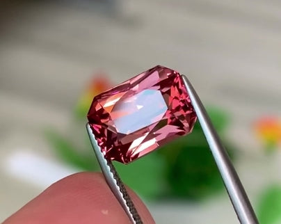 6.79ct Blush Pink Tourmaline Emerald Cut