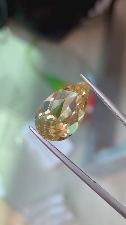 7.39ct Heliodor Beryl Pear Cut