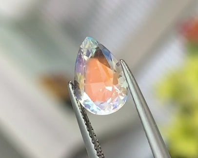 2.10ct Rainbow Moonstone Pear Shape Burma Origin